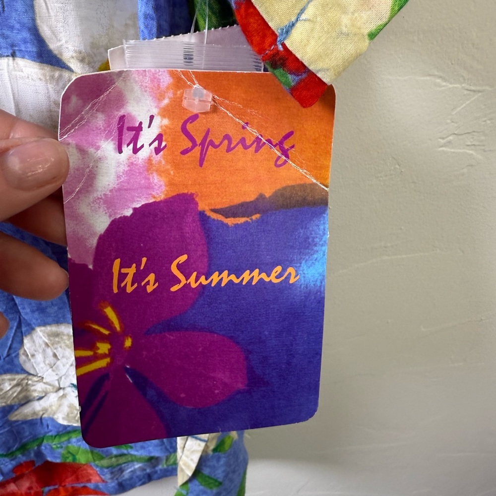 Jams World Blue Floral Hawaiian Shirt NWT - Picture 4 of 5